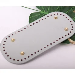 Crochet Bag Bases 3.94*8.66inch with Holes - Assorted Colors, Long Oval Shape for DIY Shoulder Bags & Crafts, Random Colors, Purse Shapers