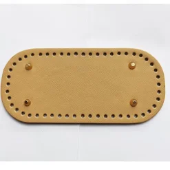 Crochet Bag Bases 3.94*8.66inch with Holes - Assorted Colors, Long Oval Shape for DIY Shoulder Bags & Crafts, Random Colors, Purse Shapers