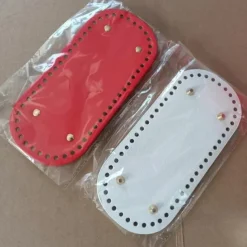 Crochet Bag Bases 3.94*8.66inch with Holes - Assorted Colors, Long Oval Shape for DIY Shoulder Bags & Crafts, Random Colors, Purse Shapers