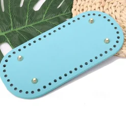 Crochet Bag Bases 3.94*8.66inch with Holes - Assorted Colors, Long Oval Shape for DIY Shoulder Bags & Crafts, Random Colors, Purse Shapers