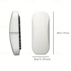 Crumb Sweeper Carpet Brush Carpet Sweeper, Handheld Rolling Ergonomic Pp Bristle Nutshell Crumb Brush Abs Cleaning Crumber for Table Bed Sofa Carpet