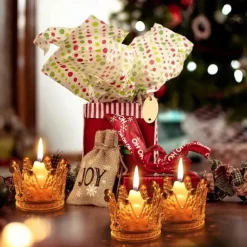 Crystal Candle Holder (Candle Not Included), Elegant Home Decor, Gift for Father's Day, Mother's Day, Christmas, Valentine's Day, Anniversary, Birthday, Romantic Table Decor