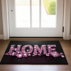 Crystal Home Doormat Floor Mats Washable Rugs Kitchen Mat Non-Slip Oil Proof Rug Indoor Outdoor Mat Bedroom Decor Bathroom Mat Entrance Rug