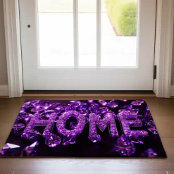 Crystal Home Doormat Floor Mats Washable Rugs Kitchen Mat Non-Slip Oil Proof Rug Indoor Outdoor Mat Bedroom Decor Bathroom Mat Entrance Rug