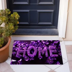 Crystal Home Doormat Floor Mats Washable Rugs Kitchen Mat Non-Slip Oil Proof Rug Indoor Outdoor Mat Bedroom Decor Bathroom Mat Entrance Rug