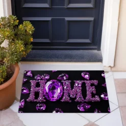 Crystal Home Doormat Floor Mats Washable Rugs Kitchen Mat Non-Slip Oil Proof Rug Indoor Outdoor Mat Bedroom Decor Bathroom Mat Entrance Rug