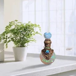 Crystal Potion Bottle, Magic Moon Potion Decorative Bottle, Resin Decoration Home Ornament, Gift for Birthday Valentines Day