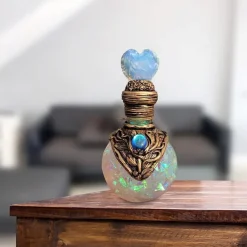 Crystal Potion Bottle, Magic Moon Potion Decorative Bottle, Resin Decoration Home Ornament, Gift for Birthday Valentines Day