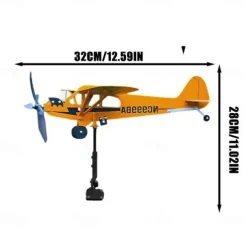 Cub Airplane Weather Vane, 2023 New Aircraft Wind Spinner Metal Weather Vane Windmill, Upgrade Weather Vane For Barn Yard Garden Terrace Lawn