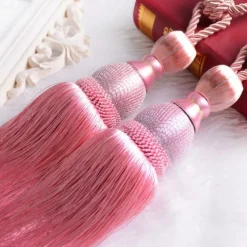 Curtain Rope with Tassels Tiebacks Tennis Ball Curtain Holder Hanging Belts Ropes Clips Fastener Tieback Curtains Accessories