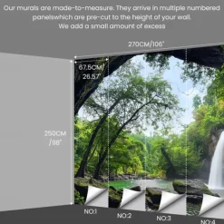 Custom Wallpaper Personalized Peel and Stick Make your Own Mural 3D Livingroom Bedroom Kitchen Bathroom 98"x106"(250x270cm)