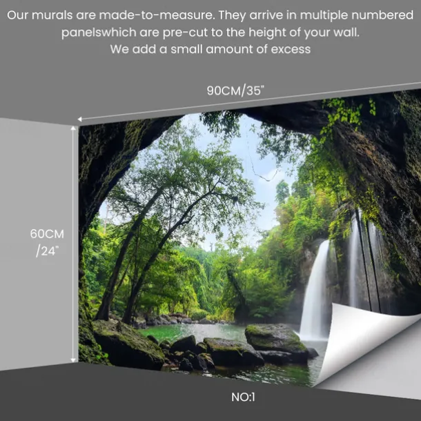 Custom Wallpaper Personalized Peel and Stick Make your Own Mural 3D Livingroom Bedroom Kitchen Bathroom 24"x35"(60x90cm)