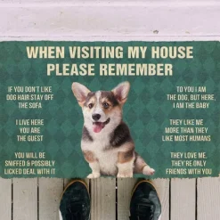 Cute Dogs Doormat Floor Mats Washable Rugs Kitchen Mat Non-Slip Oil Proof Rug Indoor Outdoor Mat Bedroom Decor Bathroom Mat Entrance Rug