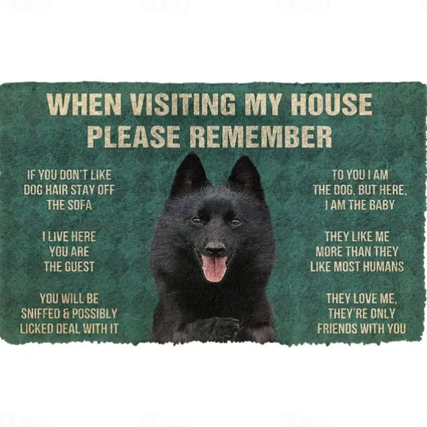 Cute Dogs Doormat Floor Mats Washable Rugs Kitchen Mat Non-Slip Oil Proof Rug Indoor Outdoor Mat Bedroom Decor Bathroom Mat Entrance Rug