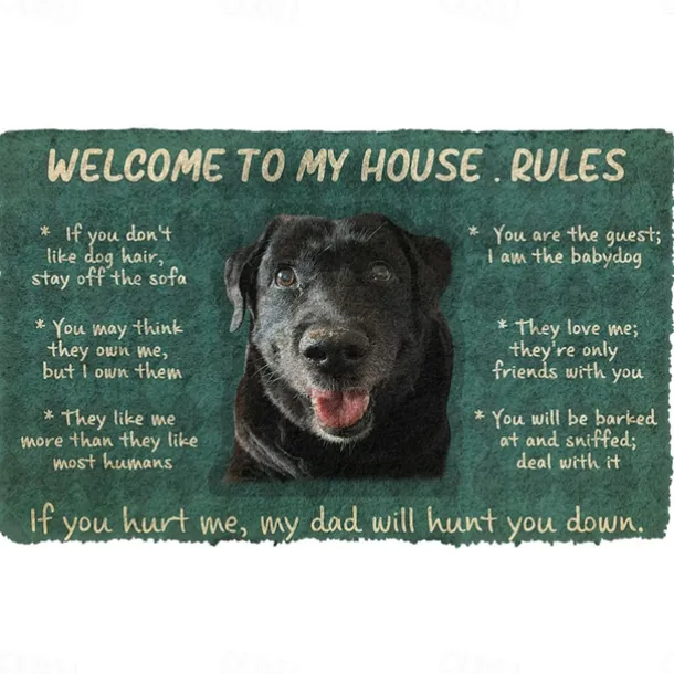 Cute Dogs Doormat Floor Mats Washable Rugs Kitchen Mat Non-Slip Oil Proof Rug Indoor Outdoor Mat Bedroom Decor Bathroom Mat Entrance Rug
