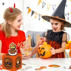 Cute Halloween Stickers for Kids, Groovy Halloween Decorations with Trick or Treat Stay Spooky Let s Go Ghouls Skeletons Ghosts Pumpkins Stickers, Vinyl Waterproof Stickers for Water Bottles Laptop