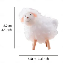 Cute Wooden Sheep Decor – Islamic Festival Table Ornament with Writable Sign for Ramadan & Eid, Adorable Gift for Celebrations & Party Decorations