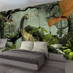 3D Animal Mural Wallpaper Dinosaur Wall Sticker Covering Print Peel and Stick Removable PVC / Vinyl Material Self Adhesive / Adhesive Required Wall Decor Wall Mural for Living Room Bedroom