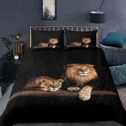 3D Bedding Cat print Print Duvet Cover Bedding Sets Comforter Cover with 1 print Print Duvet Cover or Coverlet，2 Pillowcases for Double/Queen/King