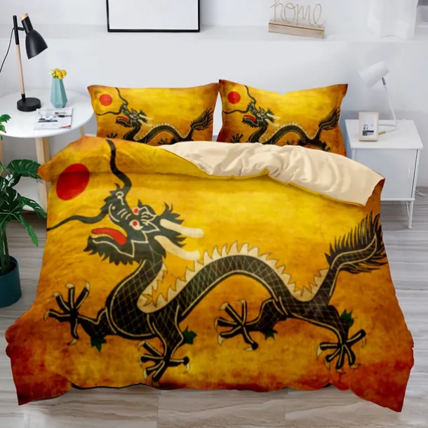 3D Bedding Dragon print Print Duvet Cover Bedding Sets Comforter Cover with 1 print Print Duvet Cover or Coverlet,2 Pillowcases for Double/Queen/King