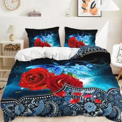 3D Bedding Galaxy Solar System Stars Cosmic Sky Vortex print Print Duvet Cover Bedding Sets Comforter Cover with 1 print Print Duvet Cover or Coverlet,2 Pillowcases for Double/Queen/King