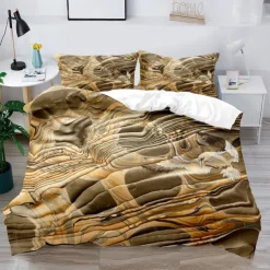 3D Bedding Marble Printed print Print Duvet Cover Bedding Sets Comforter Cover with 1 print Print Duvet Cover or Coverlet，2 Pillowcases for Double/Queen/King