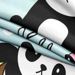 3D Bedding Panda Rabbit print Print Duvet Cover Bedding Sets Comforter Cover with 1 print Print Duvet Cover or Coverlet，2 Pillowcases for Double/Queen/King