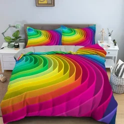 3D Bedding Vortex print Print Duvet Cover Queen King Size Bedding Sets Comforter Cover with 1 print Print Duvet Cover or Coverlet,2 Pillowcases
