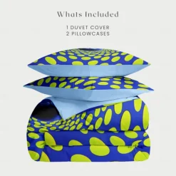 3D Cats Duvet Cover Set Flowing Lines Cat Pattern Comforter Set Soft 3-Piece Luxury Bedding Set Home Decor Dusk Bedding Gift King Queen Full Size