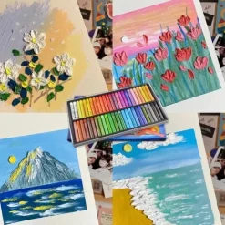 3D Crayon Painting DIY Oil Pastel For Artist Student Graffiti Soft Pastel Painting Drawing Pen School Stationery Art Supplies Soft Crayon Set