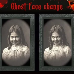 3d Halloween Lenticular Ruler Ghost Picture Frame Halloween Decoration Props Horror Craft Supplies Bachelorette Party Decor