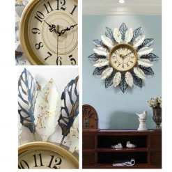 3D Large 53/60cm Wall Clock Modern Minimalist Creative Metal Silent Clocks for Home Living Room Bedroom Corridor Decoration Clocks