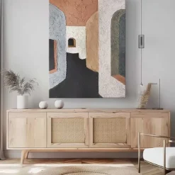 3D Oil painting handmade Beige Wabi Sabi oil painting hand painted Wall Art Black Beige pattle knife Painting Large Black orange oil painting Wall Art Beige Textured Painting for living room Decor