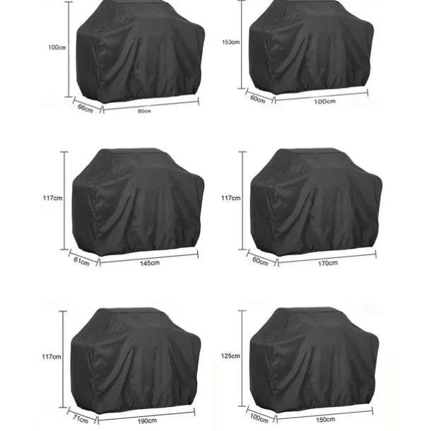 210D Oxford Cloth Barbecue Cover, Patio Furniture Set Covers, Waterproof Outdoor Grill Cover, Outdoor Cooking Tools & Accessories