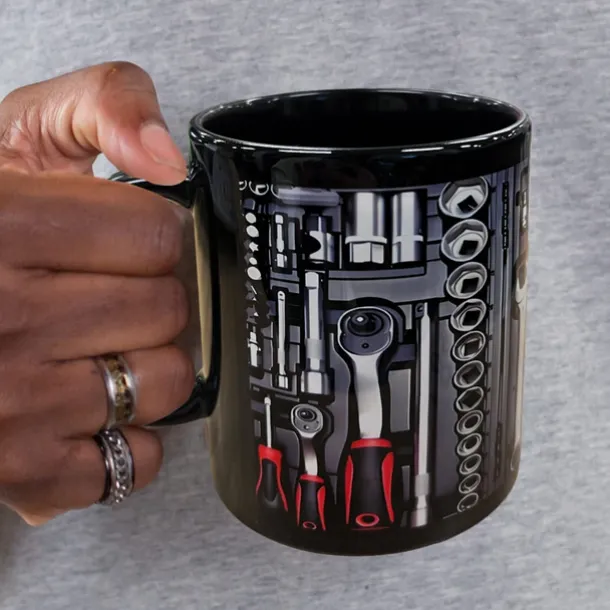 3D Print Mechanic Toolbox Set Mug, Ceramic Coffee Mug, Mechanic Toolbox Print Cup,Gifts for Men