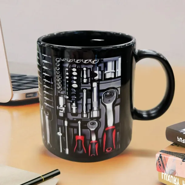 3D Print Mechanic Toolbox Set Mug, Ceramic Coffee Mug, Mechanic Toolbox Print Cup,Gifts for Men