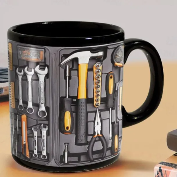 3D Print Mechanic Toolbox Set Mug, Ceramic Coffee Mug, Mechanic Toolbox Print Cup,Gifts for Men