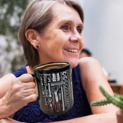 3D Print Mechanic Toolbox Set Mug, Ceramic Coffee Mug, Mechanic Toolbox Print Cup,Gifts for Men