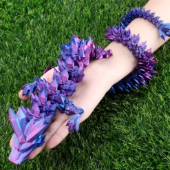 3D Printed Crystal Dragon Gem Dragon 3D Articulated Dragon Toys Rotatable and Dragon Chinese Flexible Realistic Ornament
