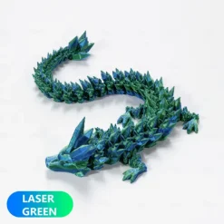 3D Printed Crystal Dragon Gem Dragon 3D Articulated Dragon Toys Rotatable and Dragon Chinese Flexible Realistic Ornament