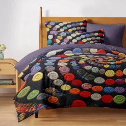 3D Quilt Art Pattern Duvet Cover Set Ducvet Cover Set Soft 3-Piece Luxury Cotton Bedding Set Home Decor Gift King Queen Duvet Cover