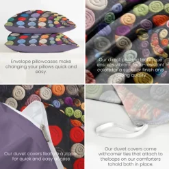 3D Quilt Art Pattern Duvet Cover Set Ducvet Cover Set Soft 3-Piece Luxury Cotton Bedding Set Home Decor Gift King Queen Duvet Cover