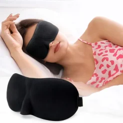 3D Upgraded Sleep Mask for Men and Women - Provides Total Darkness, Breathable, Ideal for Students, Relieves Fatigue, Blackout Eye Mask