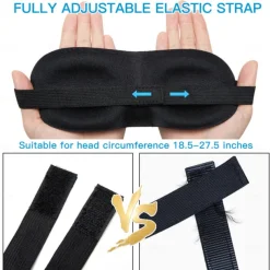 3D Upgraded Sleep Mask for Men and Women - Provides Total Darkness, Breathable, Ideal for Students, Relieves Fatigue, Blackout Eye Mask