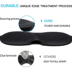 3D Upgraded Sleep Mask for Men and Women - Provides Total Darkness, Breathable, Ideal for Students, Relieves Fatigue, Blackout Eye Mask