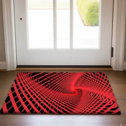3D Vortex Doormat Kitchen Mat Floor Mat Non-Slip Area Rug Oil Proof Rug Indoor Outdoor Mat Bedroom Decor Bathroom Mat Entrance Rug Optical Illusion