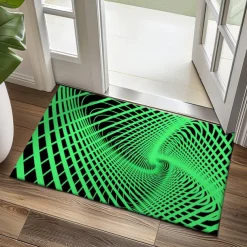 3D Vortex Doormat Kitchen Mat Floor Mat Non-Slip Area Rug Oil Proof Rug Indoor Outdoor Mat Bedroom Decor Bathroom Mat Entrance Rug Optical Illusion