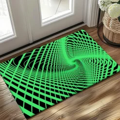 3D Vortex Doormat Kitchen Mat Floor Mat Non-Slip Area Rug Oil Proof Rug Indoor Outdoor Mat Bedroom Decor Bathroom Mat Entrance Rug Optical Illusion
