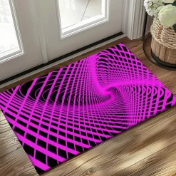 3D Vortex Doormat Kitchen Mat Floor Mat Non-Slip Area Rug Oil Proof Rug Indoor Outdoor Mat Bedroom Decor Bathroom Mat Entrance Rug Optical Illusion