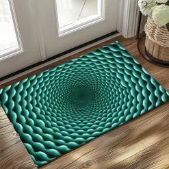 3D Vortex Doormat Kitchen Mat Floor Mat Non-Slip Area Rug Oil Proof Rug Indoor Outdoor Mat Bedroom Decor Bathroom Mat Entrance Rug Optical Illusion